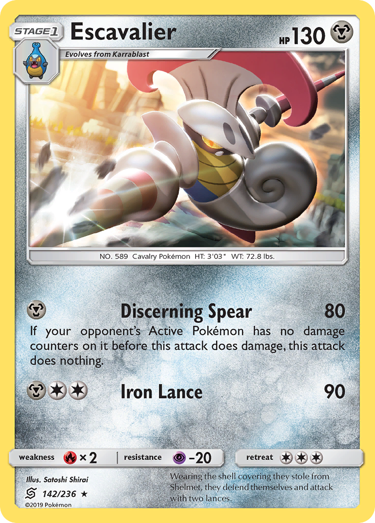 Escavalier (142/236) [Sun & Moon: Unified Minds] - Card Brawlers | Quebec | Canada | Yu-Gi-Oh!