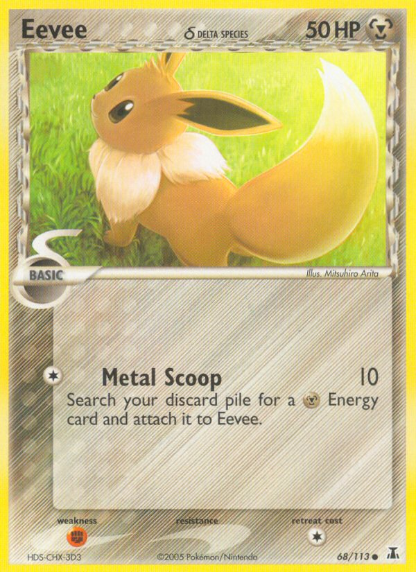 Eevee (68/113) (Delta Species) [EX: Delta Species] - Card Brawlers | Quebec | Canada | Yu-Gi-Oh!