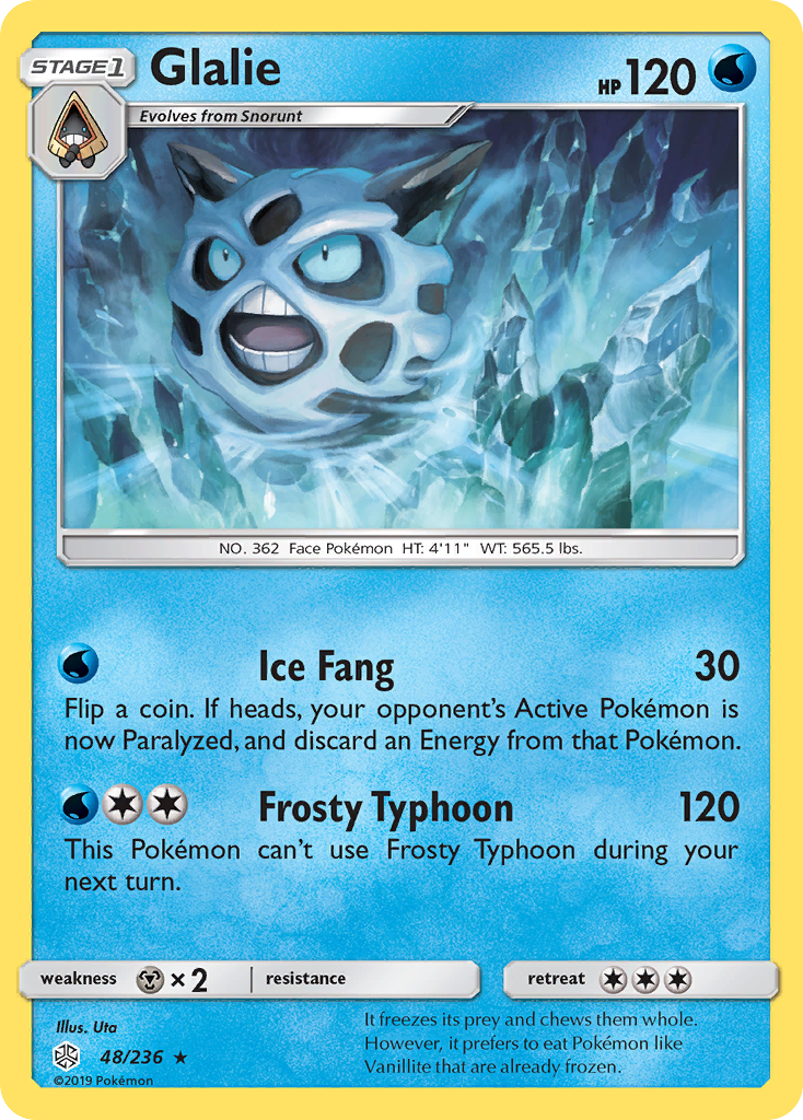 Glalie (48/236) [Sun & Moon: Cosmic Eclipse] - Card Brawlers | Quebec | Canada | Yu-Gi-Oh!