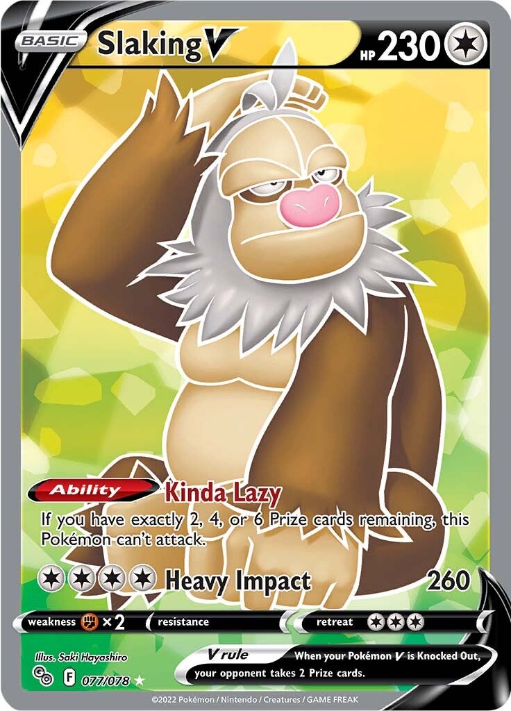 Slaking V (077/078) [Pokémon GO] - Card Brawlers | Quebec | Canada | Yu-Gi-Oh!