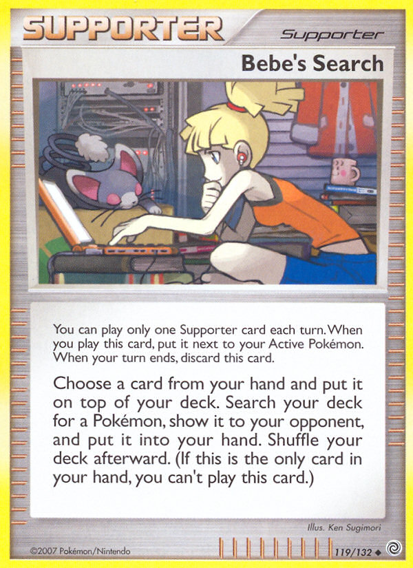 Bebe's Search (119/132) [Diamond & Pearl: Secret Wonders] - Card Brawlers | Quebec | Canada | Yu-Gi-Oh!