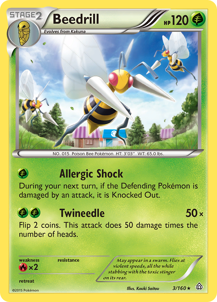Beedrill (3/160) [XY: Primal Clash] - Card Brawlers | Quebec | Canada | Yu-Gi-Oh!