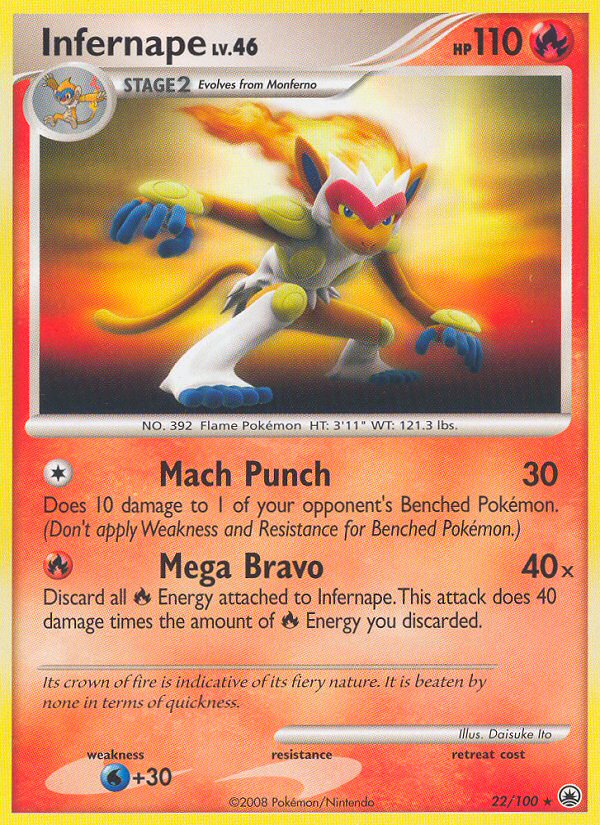Infernape (22/100) [Diamond & Pearl: Majestic Dawn] - Card Brawlers | Quebec | Canada | Yu-Gi-Oh!