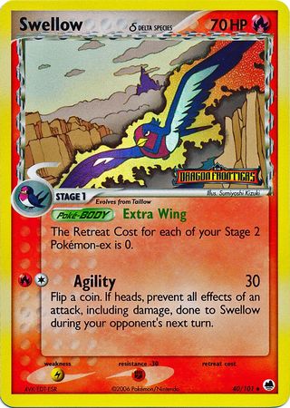 Swellow (40/101) (Delta Species) (Stamped) [EX: Dragon Frontiers] - Card Brawlers | Quebec | Canada | Yu-Gi-Oh!