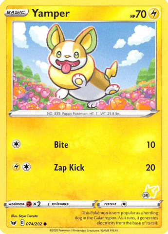 Yamper (074/202) (Pikachu Stamp #58) [Battle Academy 2022] - Card Brawlers | Quebec | Canada | Yu-Gi-Oh!