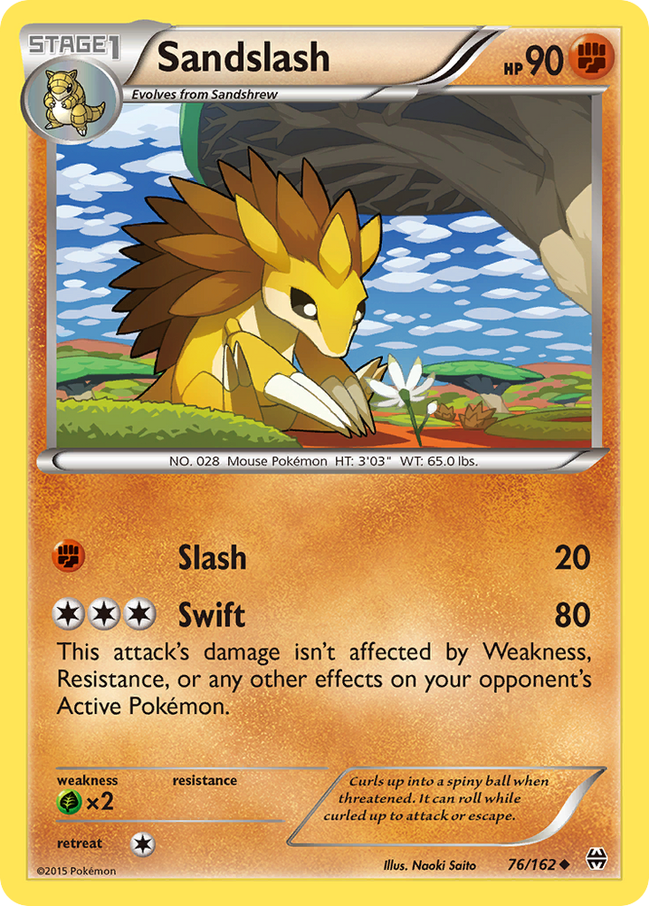 Sandslash (76/162) [XY: BREAKthrough] - Card Brawlers | Quebec | Canada | Yu-Gi-Oh!