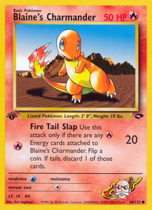 Blaine's Charmander (60/132) [Gym Challenge 1st Edition] - Card Brawlers | Quebec | Canada | Yu-Gi-Oh!