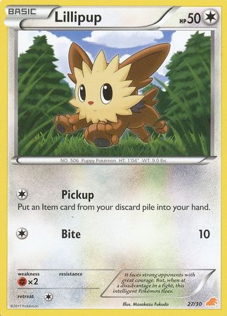 Lillipup (27/30) [Black & White: Trainer Kit - Excadrill] - Card Brawlers | Quebec | Canada | Yu-Gi-Oh!
