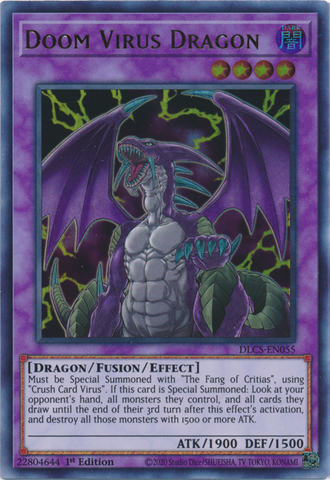 Doom Virus Dragon [DLCS-EN055] Ultra Rare - Card Brawlers | Quebec | Canada | Yu-Gi-Oh!