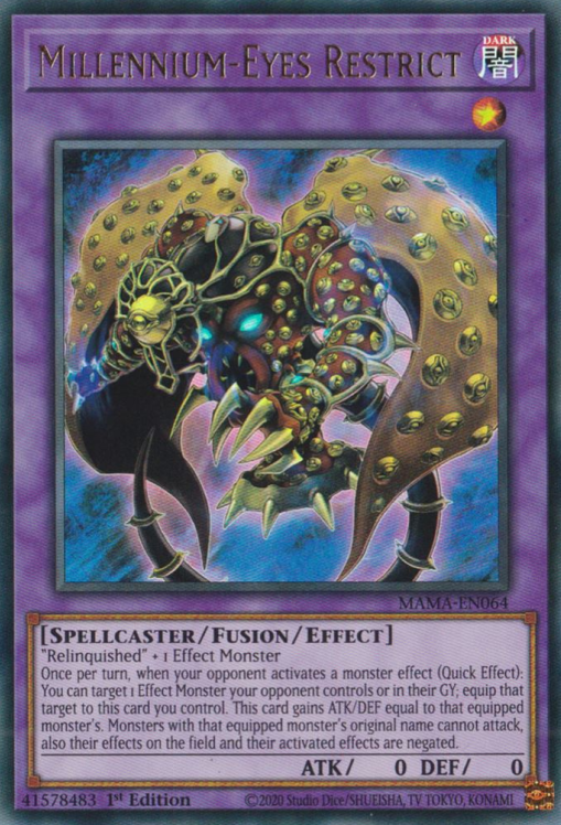 Millennium-Eyes Restrict [MAMA-EN064] Ultra Rare - Card Brawlers | Quebec | Canada | Yu-Gi-Oh!