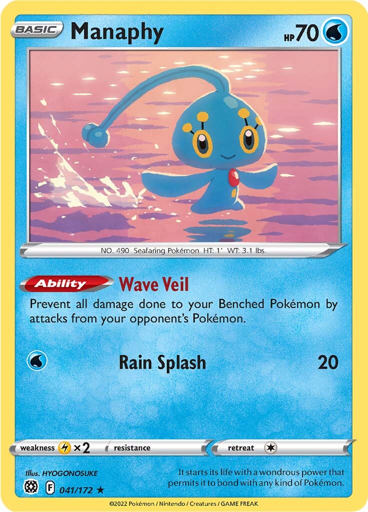 Manaphy (041/172) [Sword & Shield: Brilliant Stars] - Card Brawlers | Quebec | Canada | Yu-Gi-Oh!