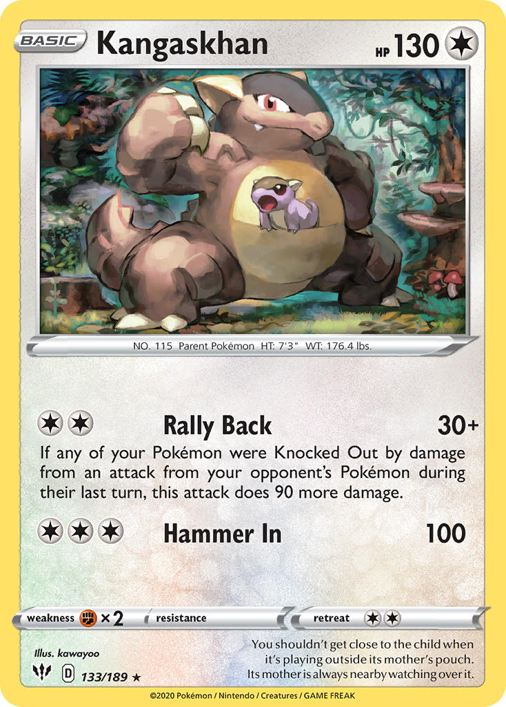 Kangaskhan (133/189) (Theme Deck Exclusive) [Sword & Shield: Darkness Ablaze] - Card Brawlers | Quebec | Canada | Yu-Gi-Oh!