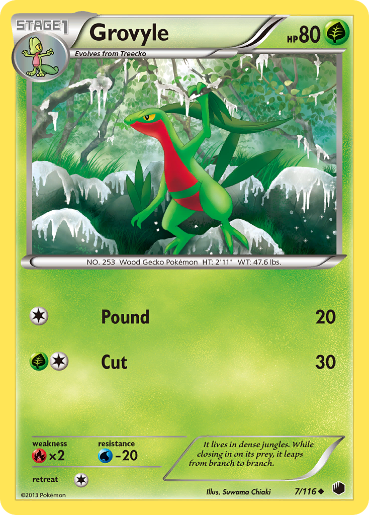 Grovyle (7/116) [Black & White: Plasma Freeze] - Card Brawlers | Quebec | Canada | Yu-Gi-Oh!