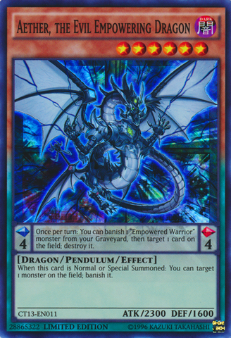 Aether, the Evil Empowering Dragon [CT13-EN011] Super Rare - Card Brawlers | Quebec | Canada | Yu-Gi-Oh!