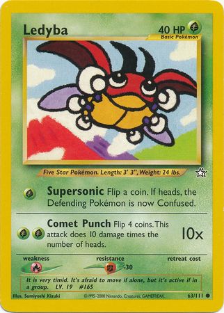 Ledyba (63/111) [Neo Genesis Unlimited] - Card Brawlers | Quebec | Canada | Yu-Gi-Oh!