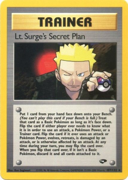 Lt. Surge's Secret Plan (107/132) [Gym Challenge Unlimited] - Card Brawlers | Quebec | Canada | Yu-Gi-Oh!