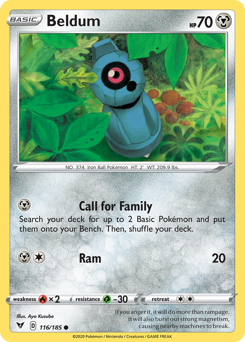 Beldum (116/185) [Sword & Shield: Vivid Voltage] - Card Brawlers | Quebec | Canada | Yu-Gi-Oh!