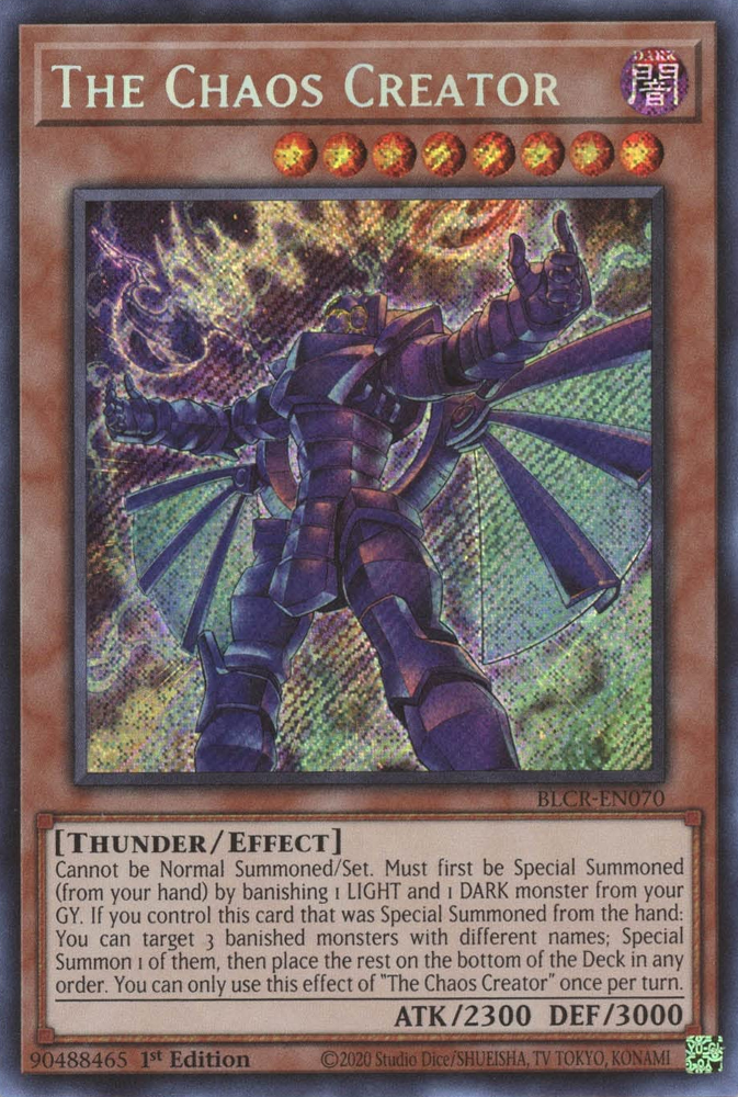 The Chaos Creator [BLCR-EN070] Secret Rare - Card Brawlers | Quebec | Canada | Yu-Gi-Oh!