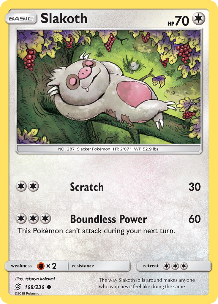 Slakoth (168/236) [Sun & Moon: Unified Minds] - Card Brawlers | Quebec | Canada | Yu-Gi-Oh!