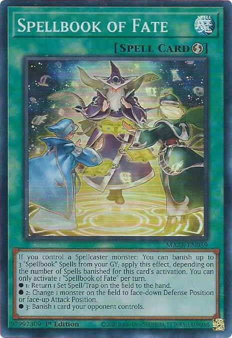 Spellbook of Fate [MAZE-EN059] Super Rare - Card Brawlers | Quebec | Canada | Yu-Gi-Oh!