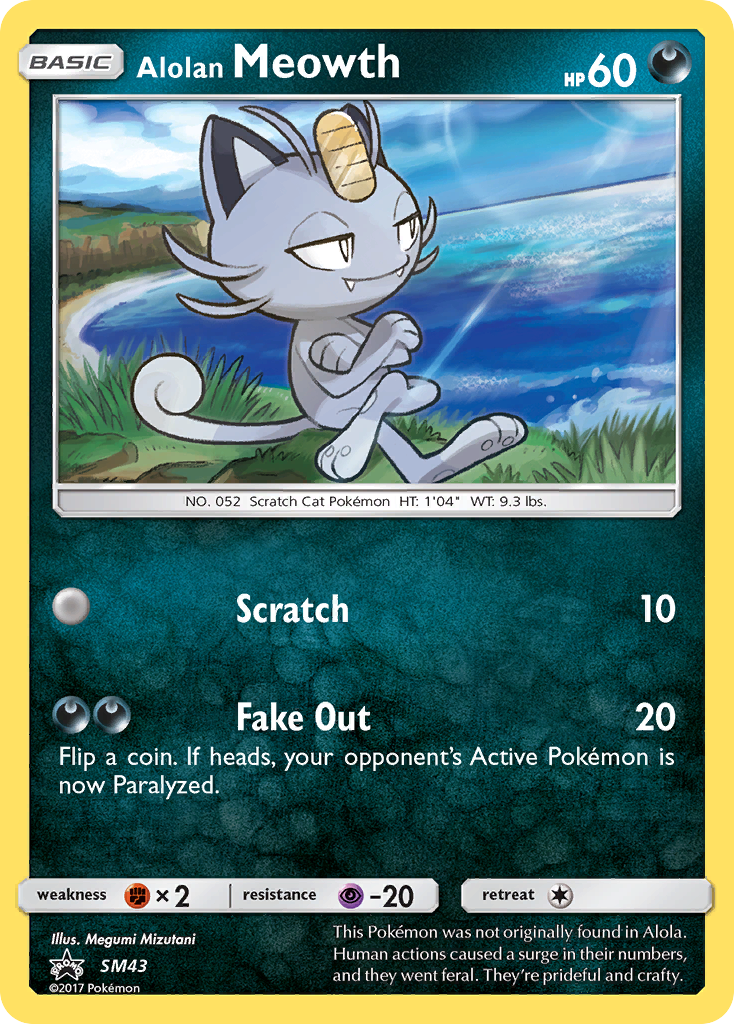 Alolan Meowth (SM43) [Sun & Moon: Black Star Promos] - Card Brawlers | Quebec | Canada | Yu-Gi-Oh!