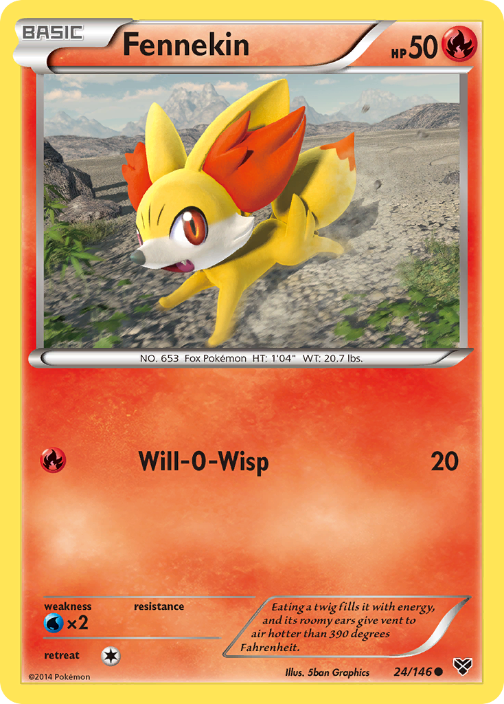 Fennekin (24/146) [XY: Base Set] - Card Brawlers | Quebec | Canada | Yu-Gi-Oh!