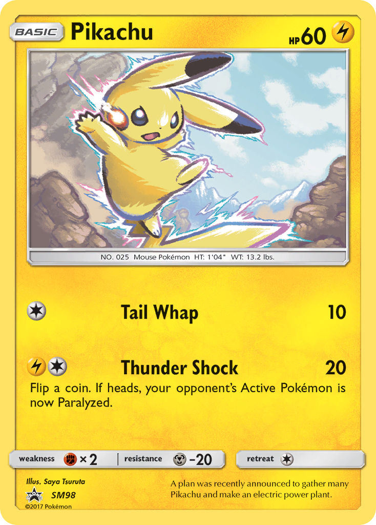 Pikachu (SM98) [Sun & Moon: Black Star Promos] - Card Brawlers | Quebec | Canada | Yu-Gi-Oh!