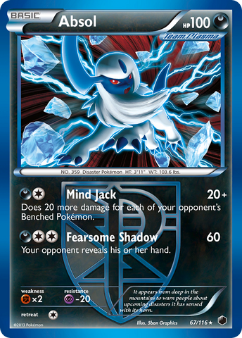 Absol (67/116) [Black & White: Plasma Freeze] - Card Brawlers | Quebec | Canada | Yu-Gi-Oh!