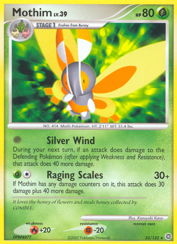 Mothim (33/132) [Diamond & Pearl: Secret Wonders] - Card Brawlers | Quebec | Canada | Yu-Gi-Oh!