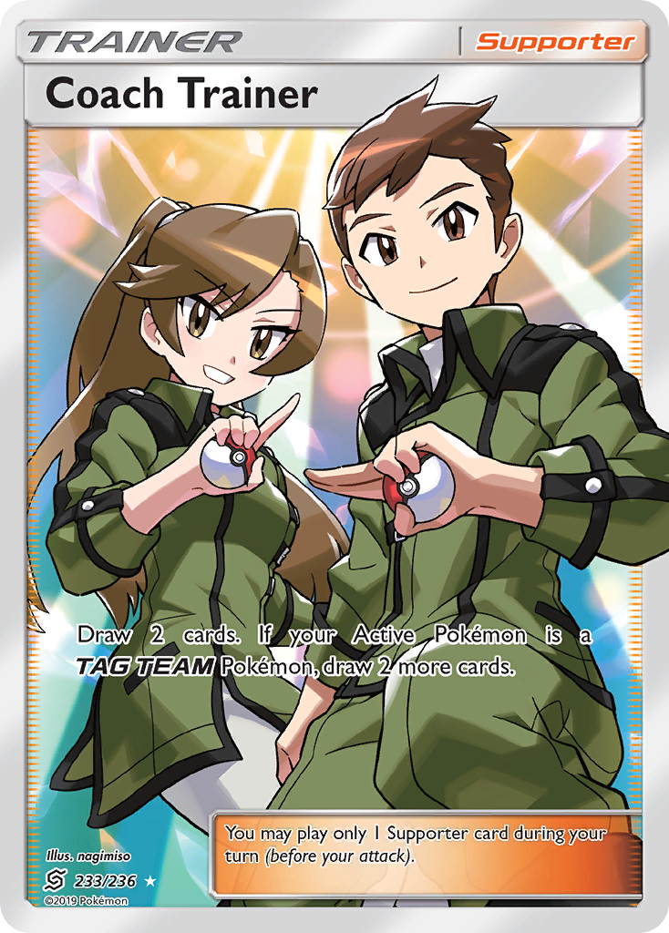 Coach Trainer (233/236) [Sun & Moon: Unified Minds] - Card Brawlers | Quebec | Canada | Yu-Gi-Oh!