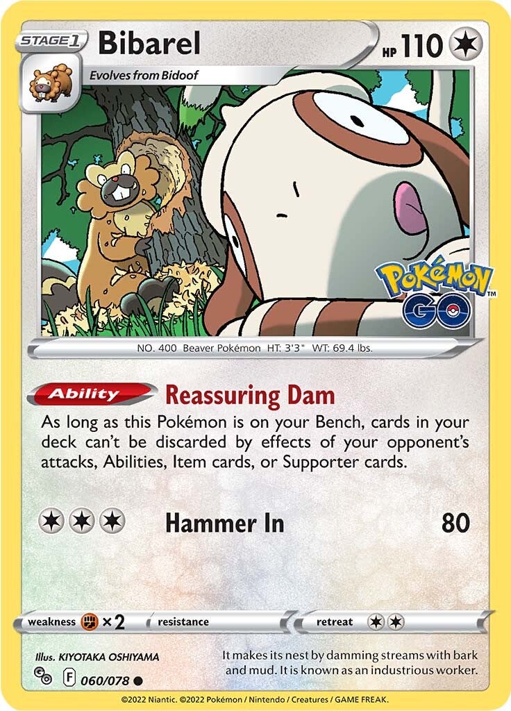 Bibarel (060/078) [Pokémon GO] - Card Brawlers | Quebec | Canada | Yu-Gi-Oh!