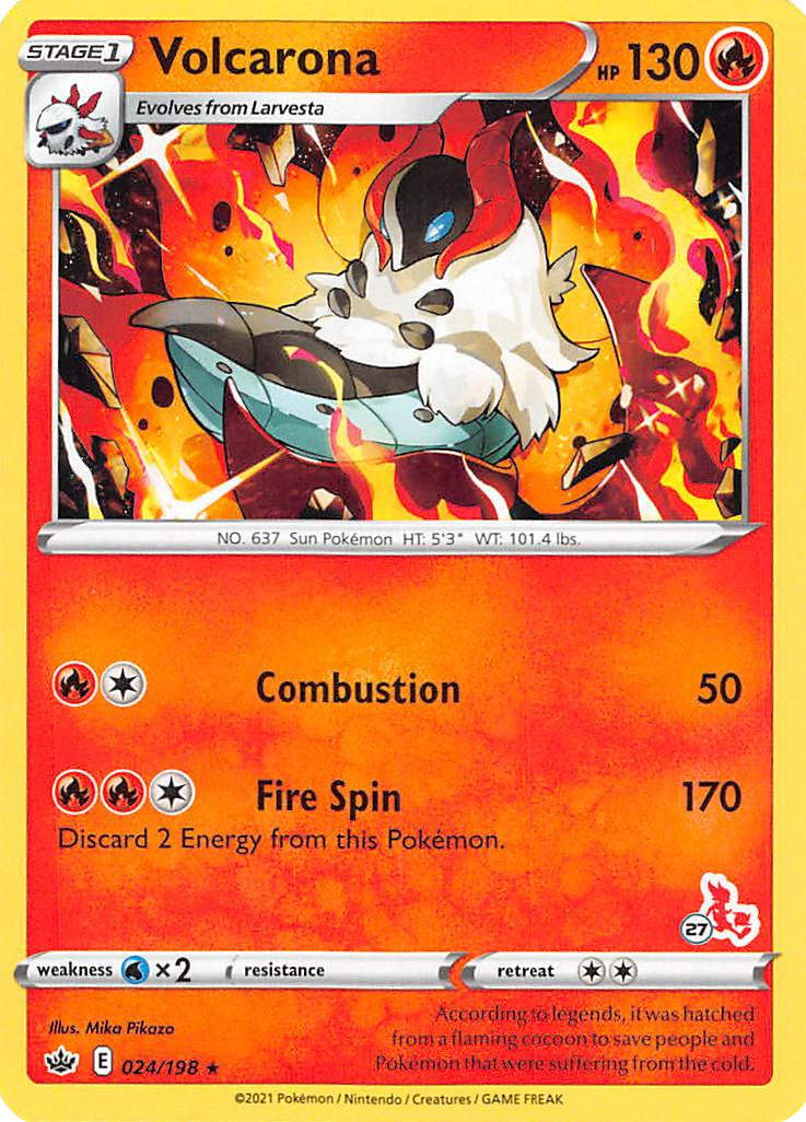 Volcarona (24/198) (Cinderace Stamp #27) [Battle Academy 2022] - Card Brawlers | Quebec | Canada | Yu-Gi-Oh!