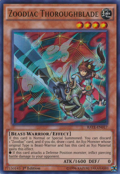 Zoodiac Thoroughblade [RATE-EN017] Ultra Rare - Yu-Gi-Oh! - Card Brawlers | Quebec | Canada |