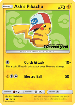 Ash's Pikachu (SM112) [Sun & Moon: Black Star Promos] - Card Brawlers | Quebec | Canada | Yu-Gi-Oh!