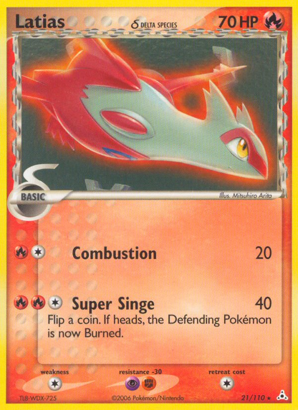 Latias (21/110) (Delta Species) [EX: Holon Phantoms] - Card Brawlers | Quebec | Canada | Yu-Gi-Oh!