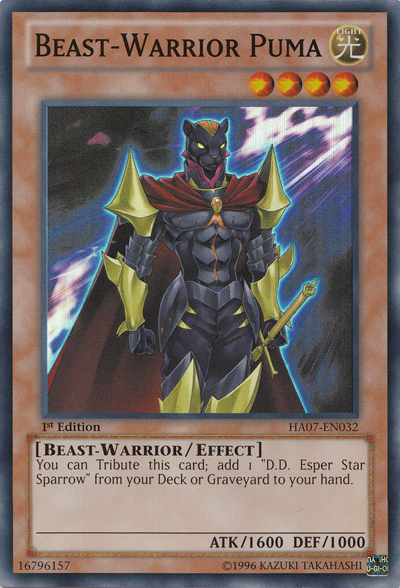 Beast-Warrior Puma [HA07-EN032] Super Rare - Card Brawlers | Quebec | Canada | Yu-Gi-Oh!