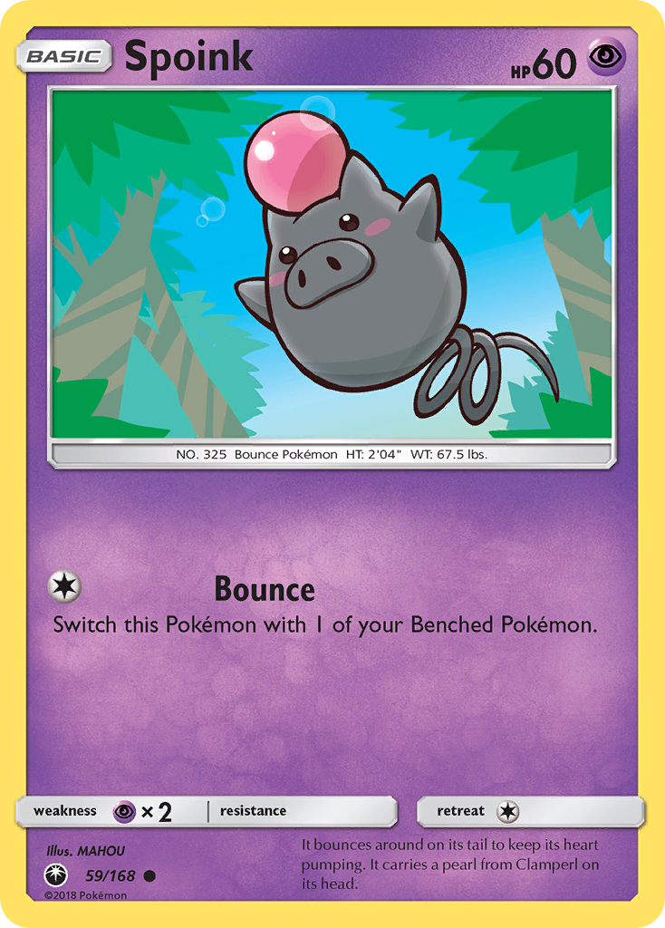 Spoink (59/168) [Sun & Moon: Celestial Storm] - Card Brawlers | Quebec | Canada | Yu-Gi-Oh!