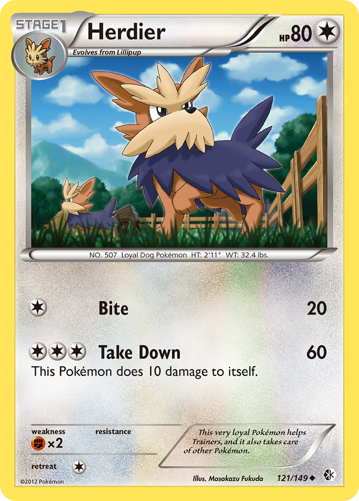 Herdier (121/149) [Black & White: Boundaries Crossed] - Card Brawlers | Quebec | Canada | Yu-Gi-Oh!