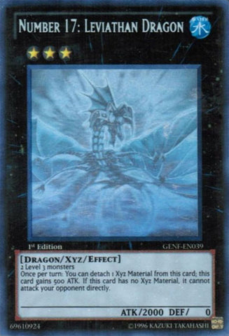 Number 17: Leviathan Dragon [GENF-EN039] Ghost Rare - Card Brawlers | Quebec | Canada | Yu-Gi-Oh!