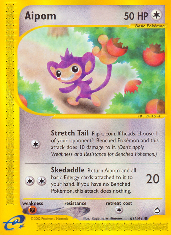 Aipom (67/147) [Aquapolis] - Card Brawlers | Quebec | Canada | Yu-Gi-Oh!