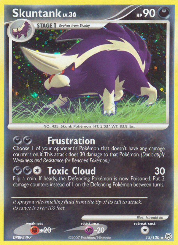 Skuntank (15/130) [Diamond & Pearl: Base Set] - Card Brawlers | Quebec | Canada | Yu-Gi-Oh!