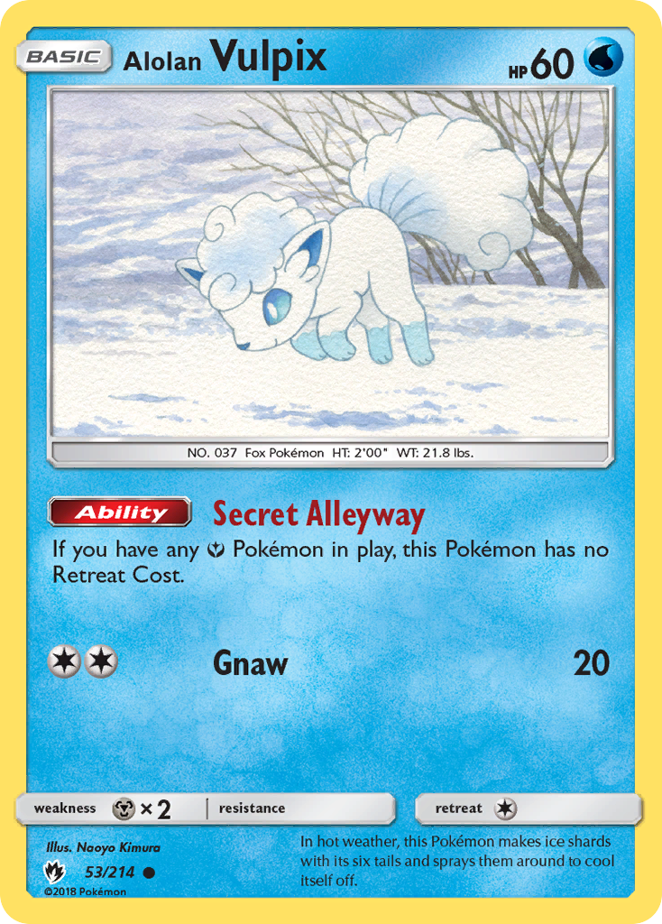 Alolan Vulpix (53/214) [Sun & Moon: Lost Thunder] - Card Brawlers | Quebec | Canada | Yu-Gi-Oh!