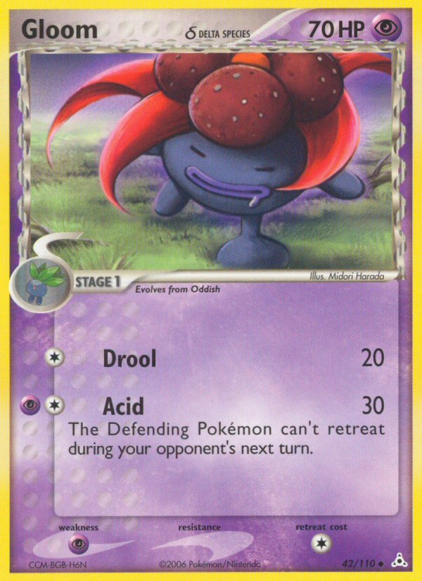 Gloom (42/110) (Delta Species) [EX: Holon Phantoms] - Card Brawlers | Quebec | Canada | Yu-Gi-Oh!
