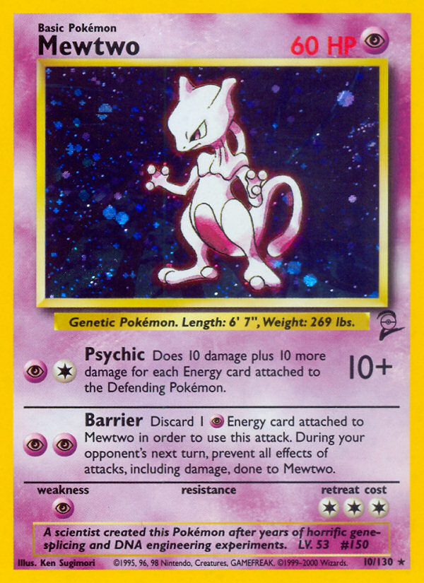 Mewtwo (10/130) [Base Set 2] - Card Brawlers | Quebec | Canada | Yu-Gi-Oh!