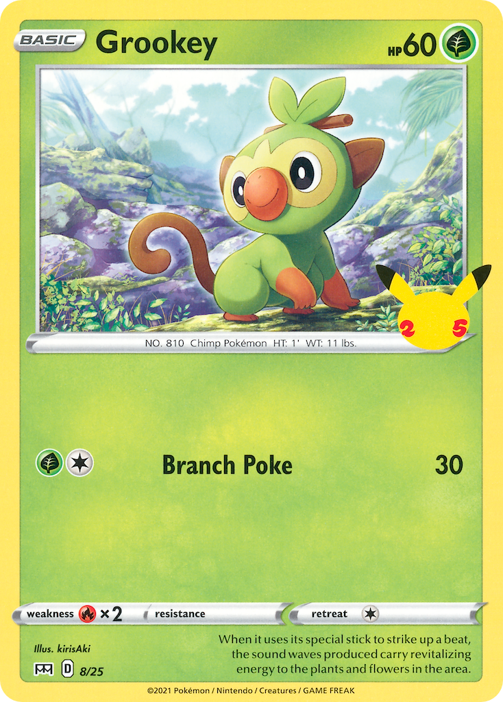 Grookey (8/25) [McDonald's 25th Anniversary] - Card Brawlers | Quebec | Canada | Yu-Gi-Oh!