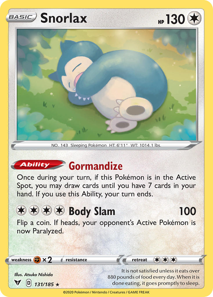 Snorlax (131/185) [Sword & Shield: Vivid Voltage] - Card Brawlers | Quebec | Canada | Yu-Gi-Oh!