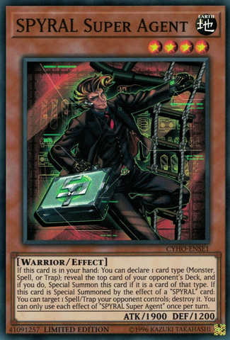 SPYRAL Super Agent [CYHO-ENSE1] Super Rare - Card Brawlers | Quebec | Canada | Yu-Gi-Oh!