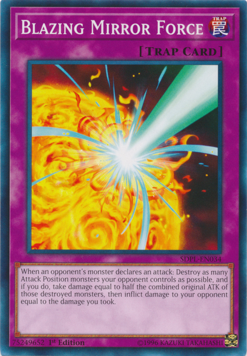 Blazing Mirror Force [SDPL-EN034] Common - Yu-Gi-Oh! - Card Brawlers | Quebec | Canada |