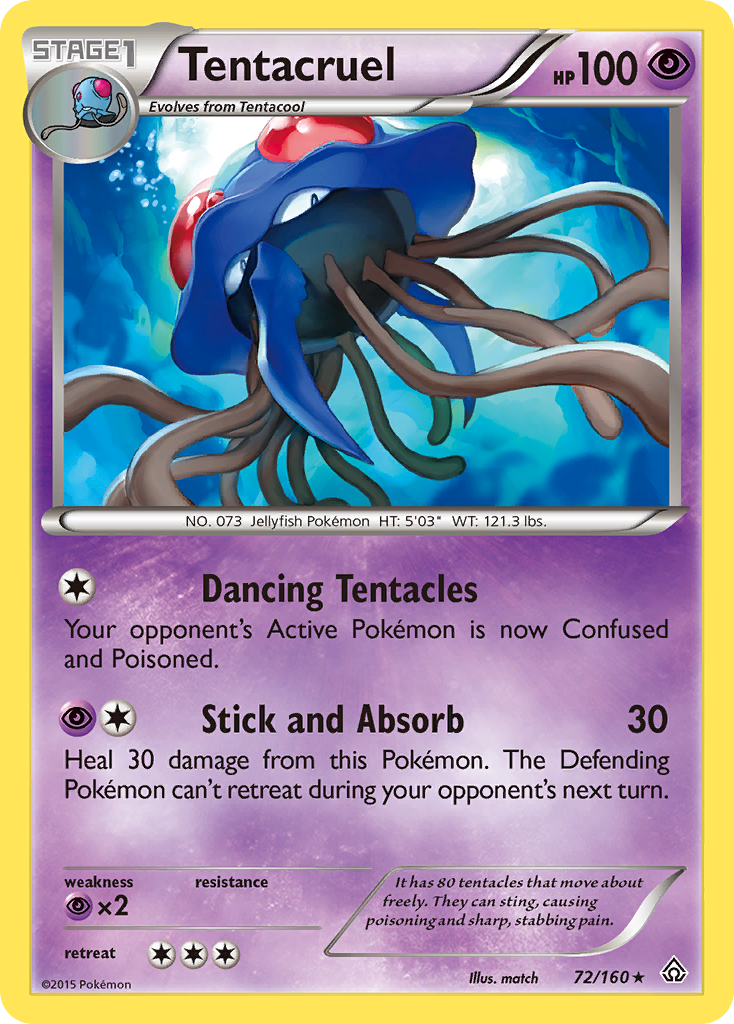 Tentacruel (72/160) [XY: Primal Clash] - Card Brawlers | Quebec | Canada | Yu-Gi-Oh!