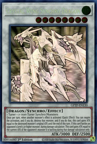 Crystal Wing Synchro Dragon [GFTP-EN130] Ghost Rare - Card Brawlers | Quebec | Canada | Yu-Gi-Oh!